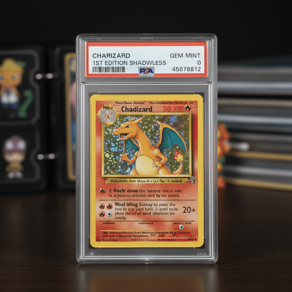 Graded Pokémon card in slab